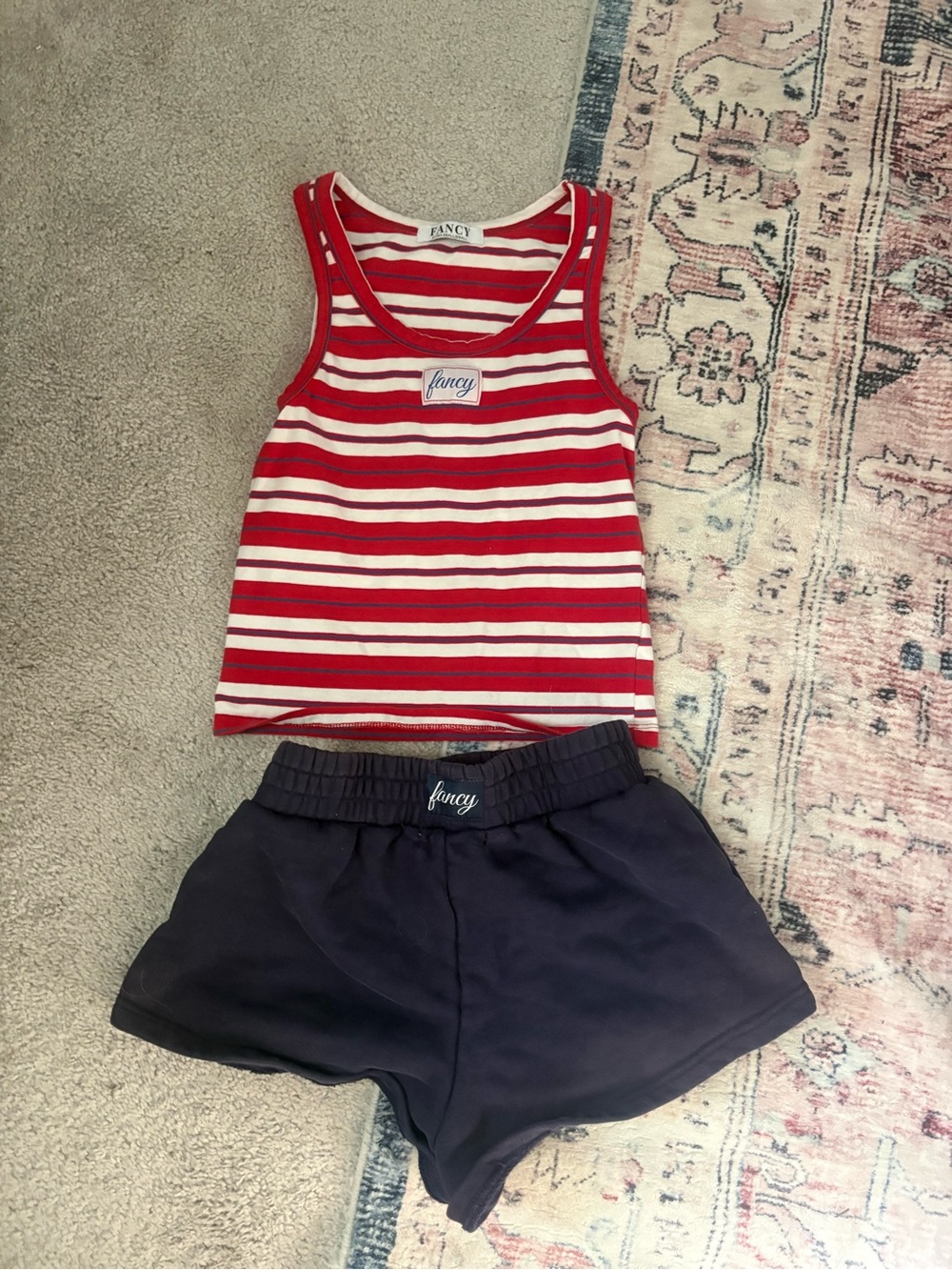 fancy Red & White Stripe Tank Top - Women